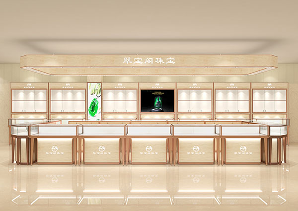 珠宝展示柜台,专业珠宝展柜厂家,定制玻璃珠宝展示柜
